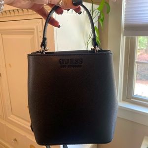 Black Guess handbag with shoulder strap